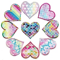 Qingxi Charm 18pcs Shiny Spark Smile Face Sewing on/Iron on